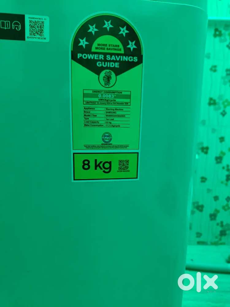Moving out sale of 3 month old samsung top load automatic machine