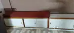 Seating box made of solid wood