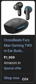 Crossbeast fury max Gaming Buds