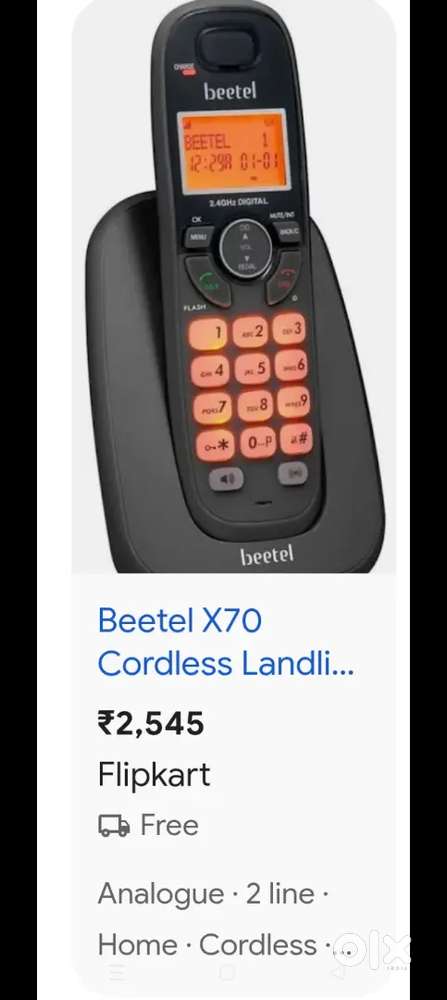 Beetal landline phone ,cordless