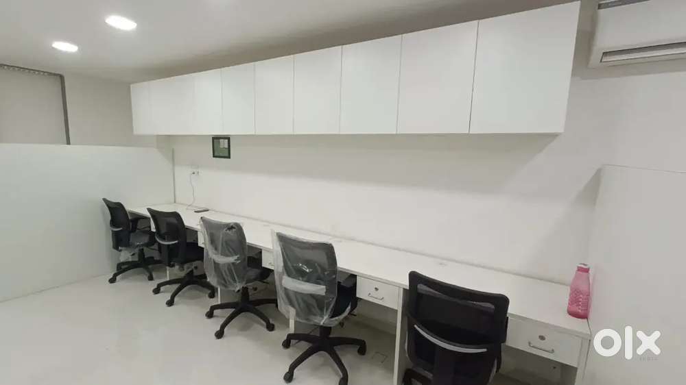 BOSS CABIN WORK-STATION-5 FURNISHED OFFICE AT RENT RACE COURSE ROAD