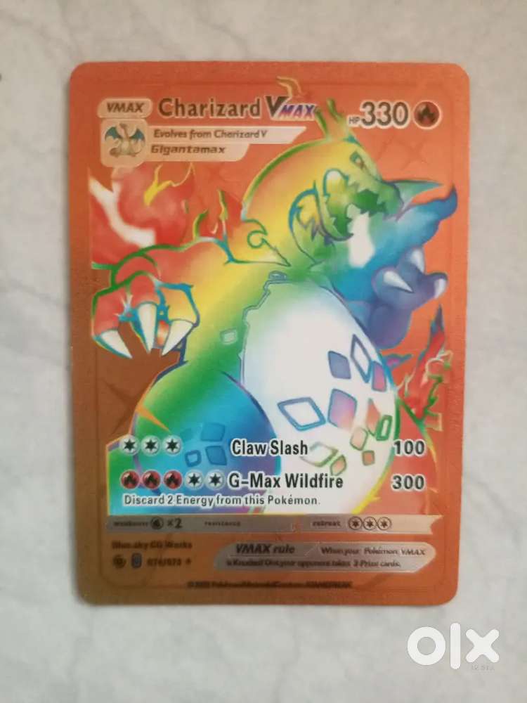 Charizard vmax Pokémon card