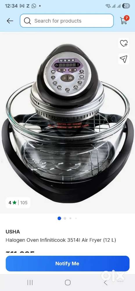 Halogen oven Usha