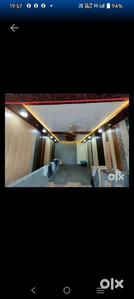 300 sqft 5 star pvc made Ac Shop & washroom  rent first floor nadesar