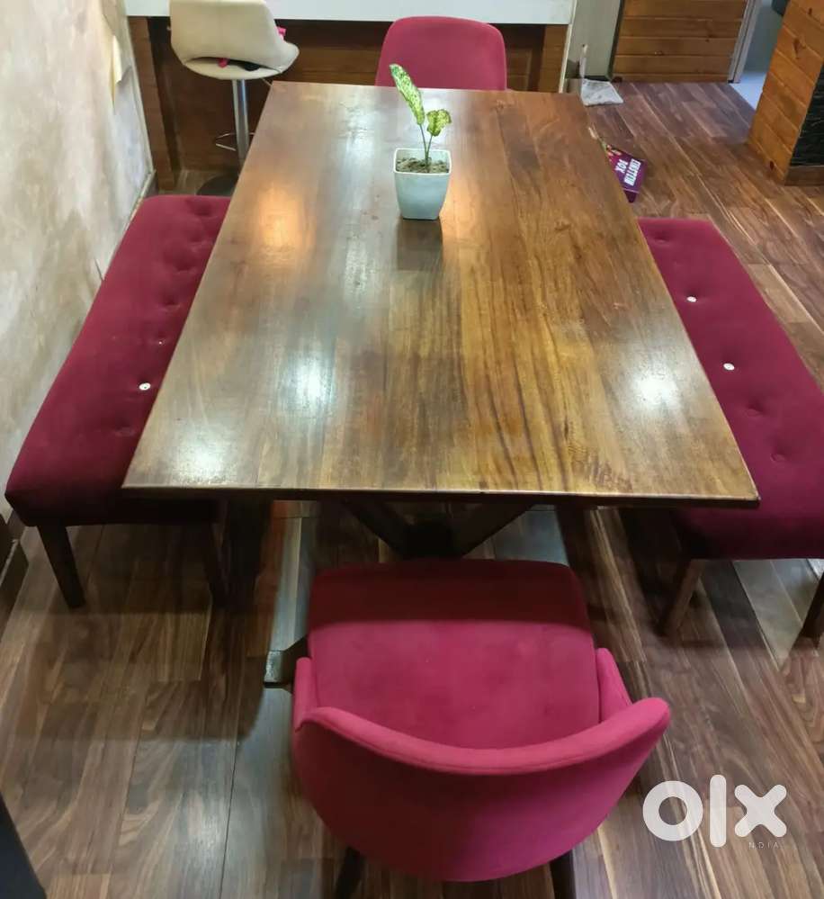 Wooden dining table