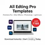 Premiere Pro After Effects Photoshop
Lightroom Templates