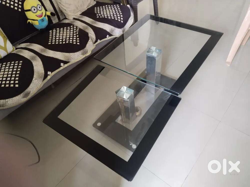 Glass centre table