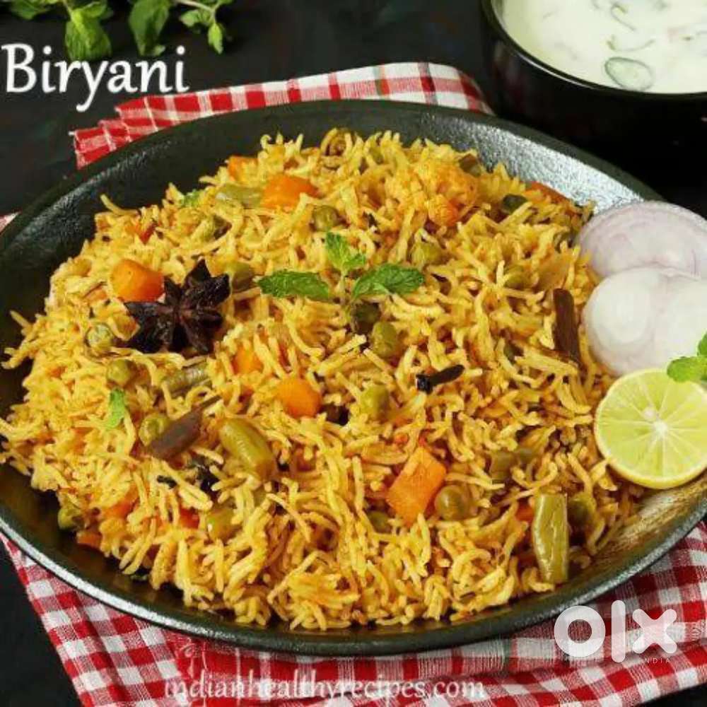 Rent House &Veg Biryani Tiffin service only veg biryani