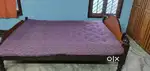 King size cot with cotton mattress