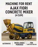 Ajax Fiori 4 CUM available for rent with experienced operator