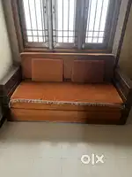 Sofaset, dining table, teapoy, sofa cum bed