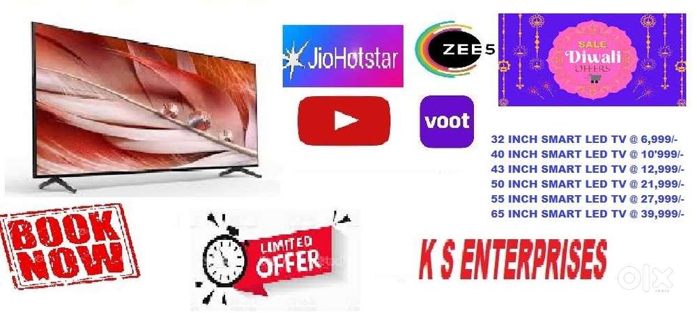 40 INCH SMART LED TV @ 10,999 /-