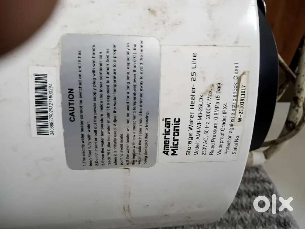 American maicronic Water heater 25 ltr