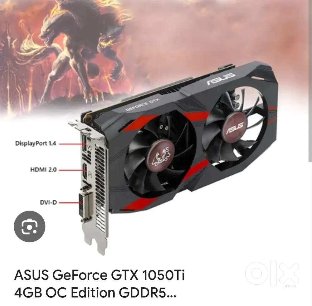 Asus 4GB DDR5 1050TI GRAPHIC CARD FOR PC
