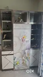 Crockery unit with Foldable Dining table