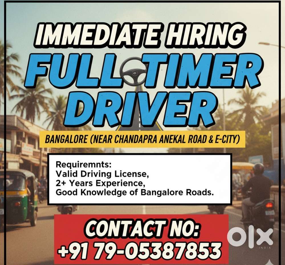 Wanted driver full time