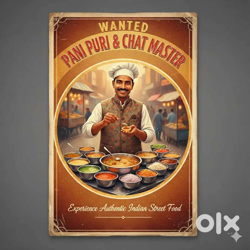 Wanted Pani Puri and chat master in kphb