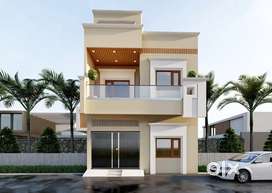Modern kothi for sale 110 yard gated colony ram tirath road amritsar