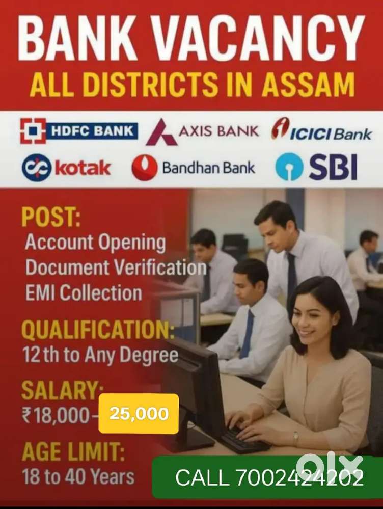 DATA ENTRY,BACK OFFICE, Banking,Tele calling,