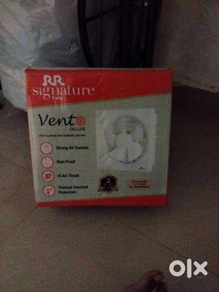 UNUSED BATHROOM EXCUSE FAN