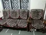5 seater sofa set pure sagwan wood