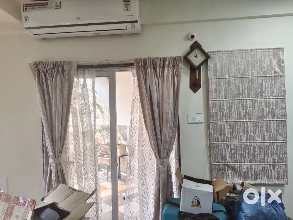 All types of sofa cushion and wallpaper curtains