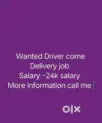 Wanted Driver come Delivery Boy - Katraj