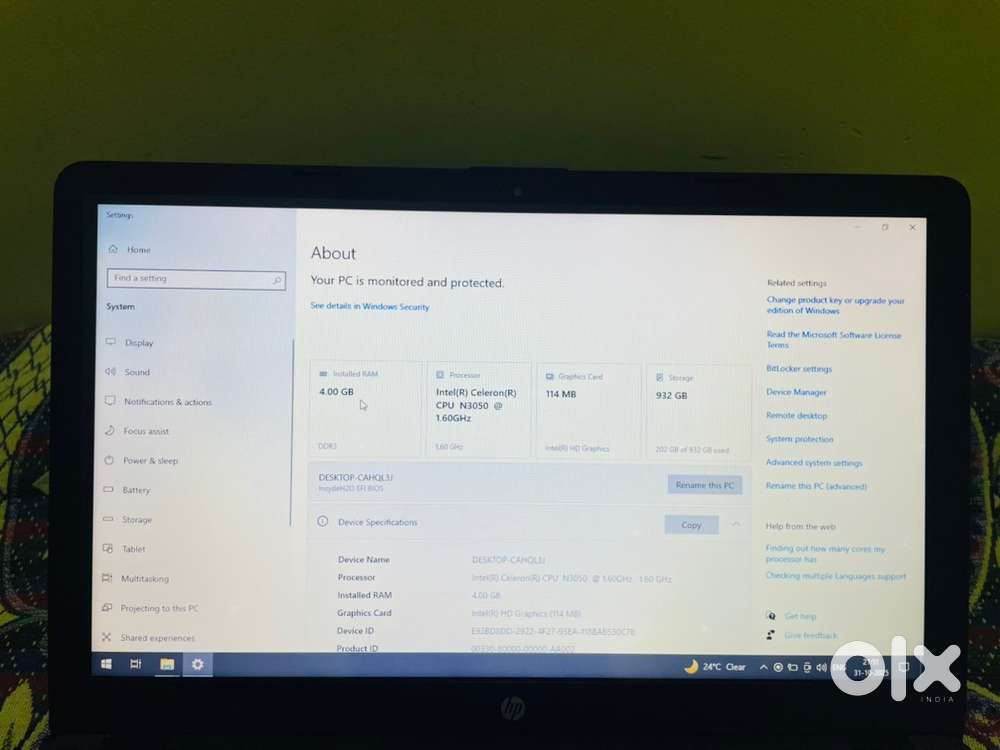 HP LAPTOP 1 TB STORAGE