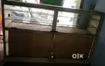 Shop rake glass and wood