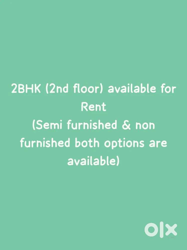 2BHK (second floor) available for rent