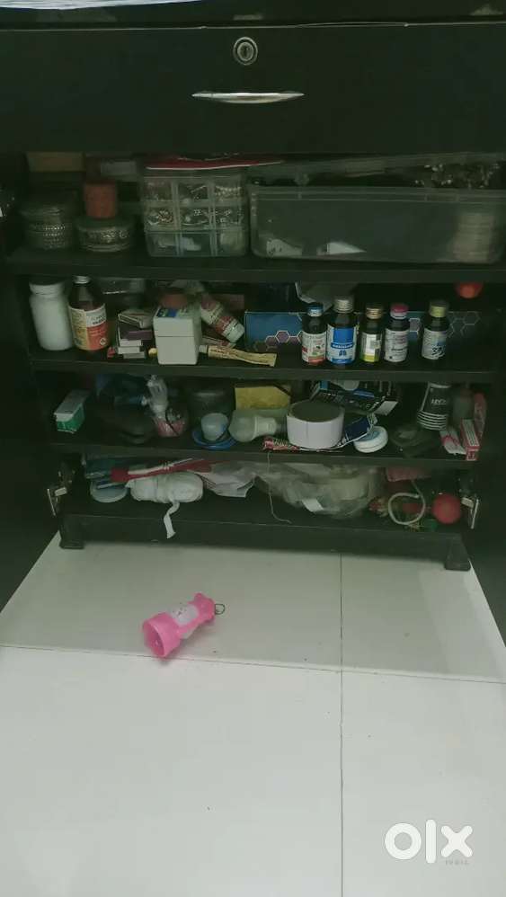 5 seater sofa set, one godrej almirah , dressing table