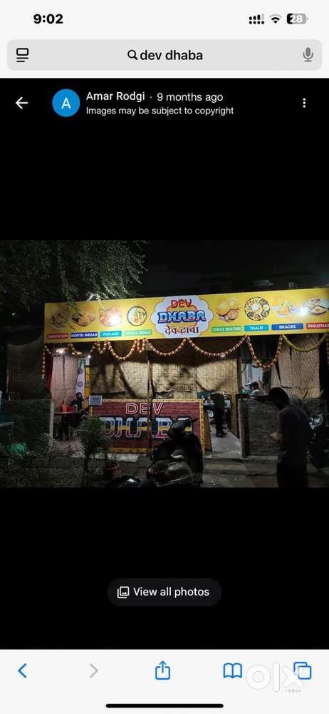 Dev dhaba, restaurant, veg non veg, commercial, running, rent