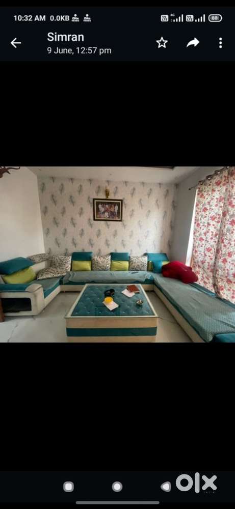 sofa with table