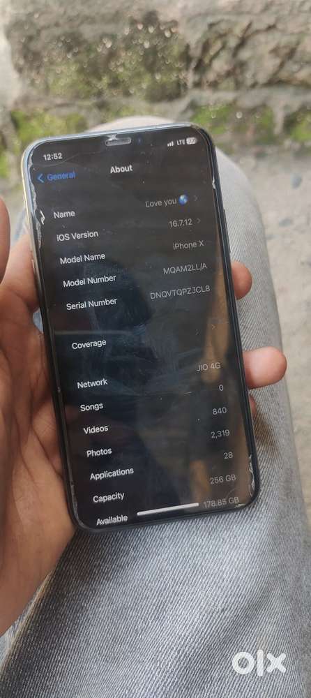 I phone x 265