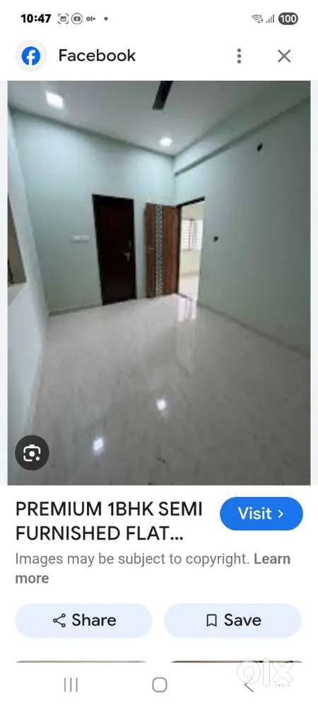 1BHK with terrace for Students