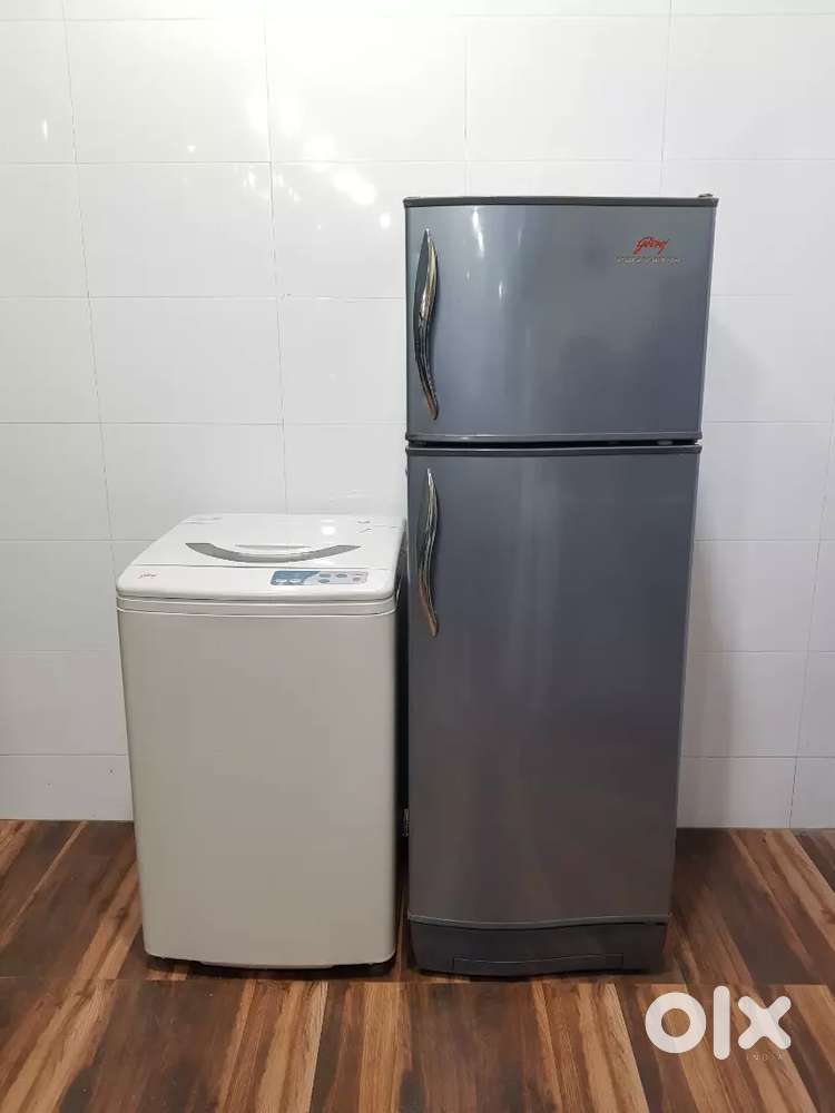 Godrej top load washing machine and godrej 250 ltrs refrigerator