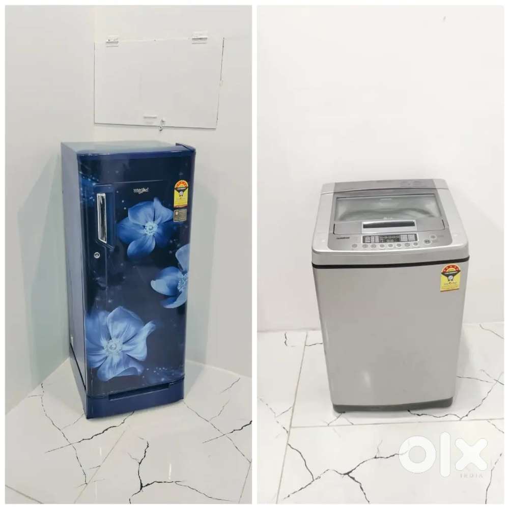 Whirlpool blue 5star flower model and LG turbo drum 6.5kg machine