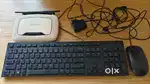 Keyboard, Mouse & Wifi router