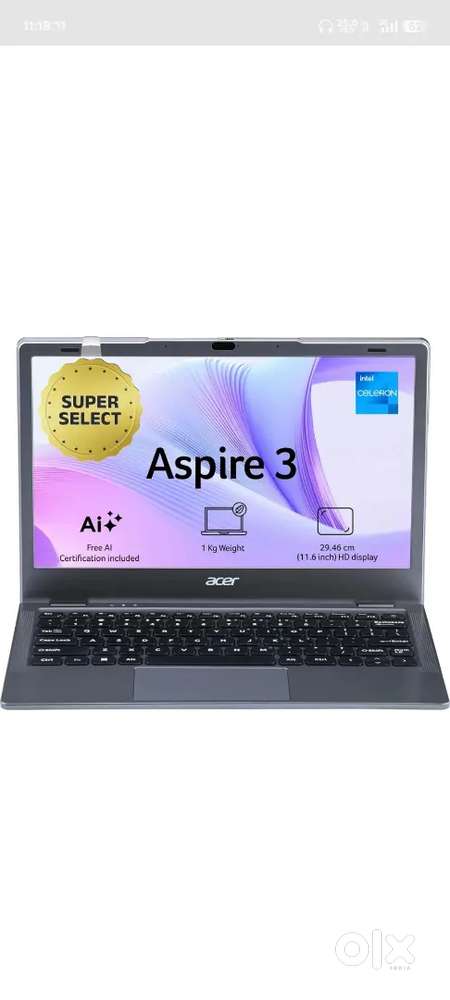 Acer aspire 3 laptop two month old