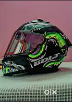 Vega Bolt Octopus Black Neon Helmet