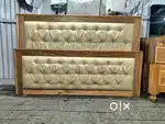 Tik wood box bed king size