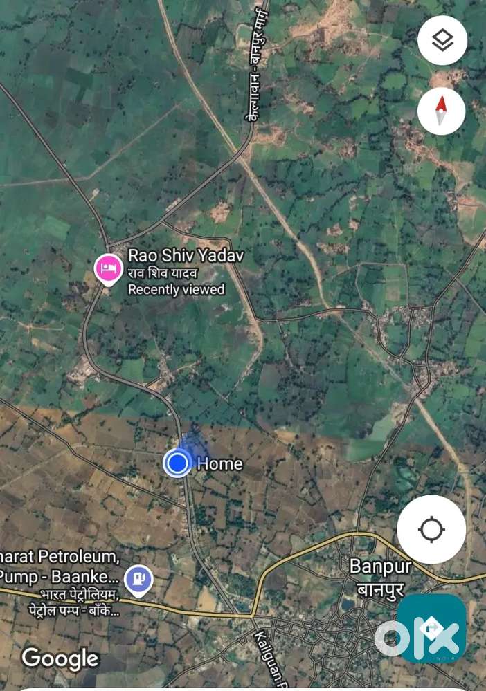 Arjent plot bechna hai Banpur me 450 rupya sqft main road par 80 ×100