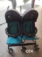 Double seat stroller