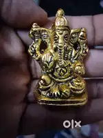 Gold plated Ganesh idol