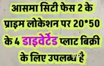 आसमा सिटी सकरी बिलासपुर में आवासीय प्लाट बेचना है फेस -2 मकान भी उपलब्