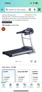treadmill lifelong