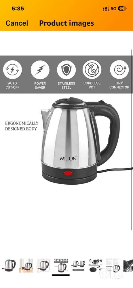 Milton 1.2 ltr electric kettle