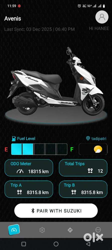 Avenis 125 model selling price 94000 good condition single hand 2023