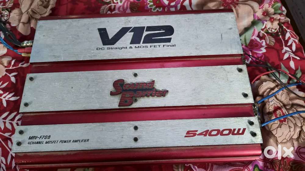 Sound barrier amp 5400 waat  jbl basstube  1100 waat