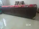 Single solid wood bed